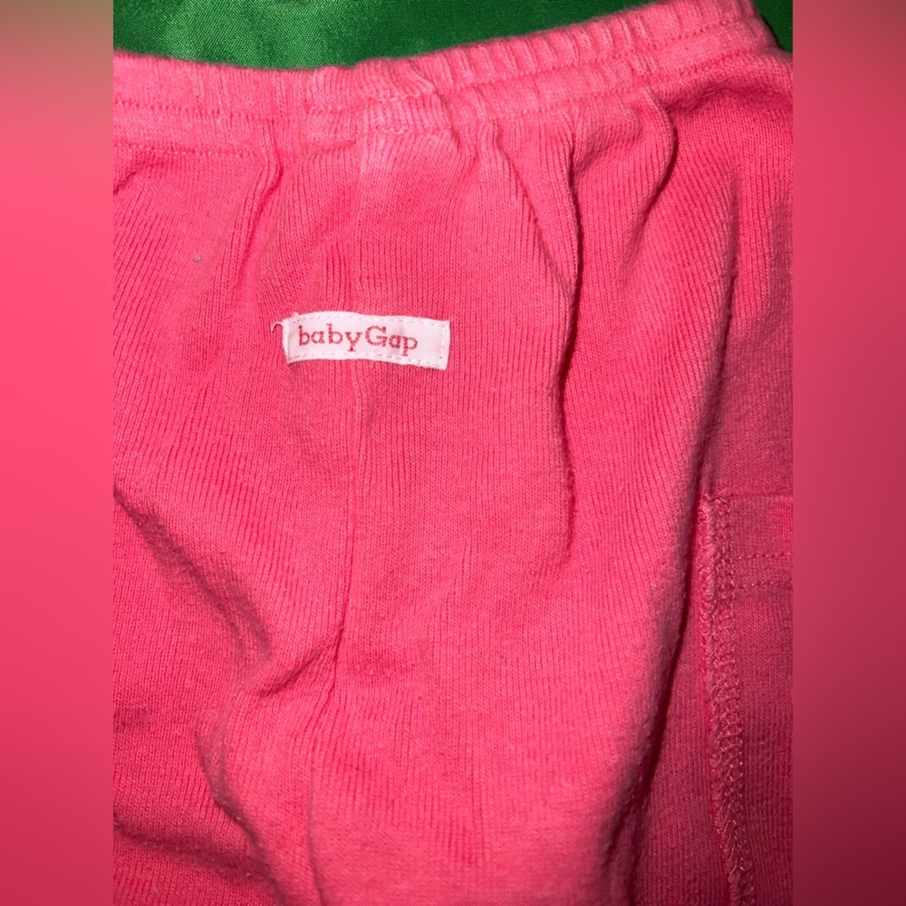 Gerber/ Baby Gap White Onesie and Pink Pants Set Newborn - Picture 5 of 5